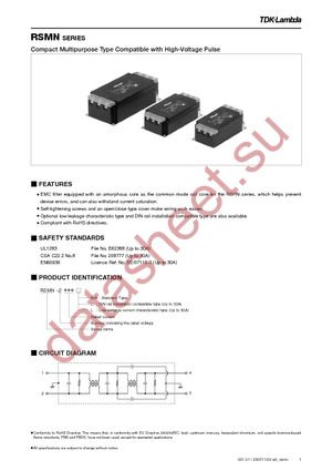 RSMN-2010D datasheet  